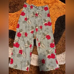 Tiki Reef Club, Hibiscus Print, Pants